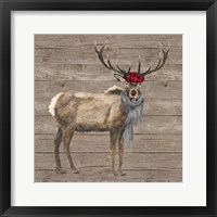 Warm in the Wilderness Deer Framed Print