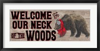 Warm in the Wilderness Welcome Sign Fine Art Print