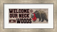 Warm in the Wilderness Welcome Sign Fine Art Print