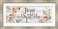 Blush Poppies and Eucalyptus Home Sign Fine Art Print