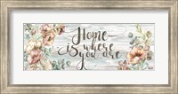 Blush Poppies and Eucalyptus Home Sign Fine Art Print