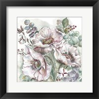 Blush Poppies and Eucalyptus Fine Art Print