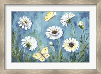 Daisies and Butterfly Meadow Fine Art Print