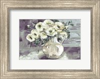 White Flowers in Pottery Pitcher Fine Art Print