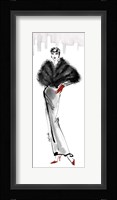 Fifties Fashion I Red Gloves Framed Print