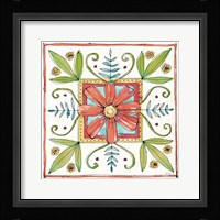 Simply Petals XII Warm Framed Print