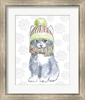 Christmas Kitties II Snowflakes v2 Fine Art Print