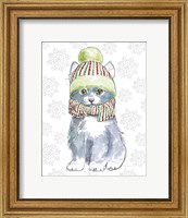 Christmas Kitties II Snowflakes v2 Fine Art Print