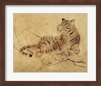 Global Tiger Light Crop Fine Art Print
