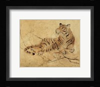 Global Tiger Light Crop Framed Print