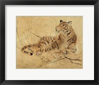 Global Tiger Light Crop Framed Print