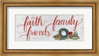 Christmas Holiday - Faith Family Friends Fine Art Print