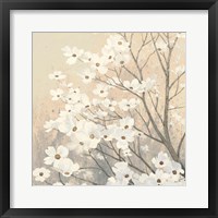 Dogwood Blossoms II Neutral Framed Print