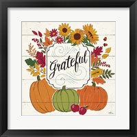 Thankful II White Framed Print