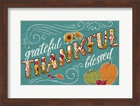 Thankful I Turquoise Fine Art Print