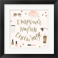 Boss Ladies V Pink Framed Print