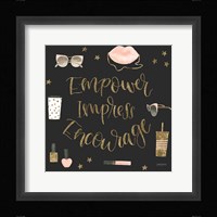 Boss Ladies V Black Framed Print