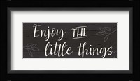 Simple Signs I Black Framed Print