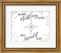 Watercolor Wanderlust Adventure IV A World to See Fine Art Print