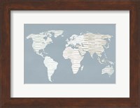 Calm World Map Fine Art Print