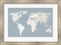 Calm World Map Fine Art Print