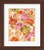 Pink and Orange Brocade II Fine Art Print