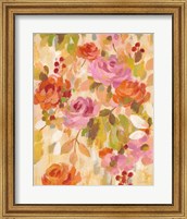 Pink and Orange Brocade II Fine Art Print