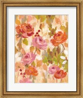 Pink and Orange Brocade I Fine Art Print