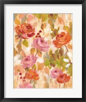 Pink and Orange Brocade I Fine Art Print