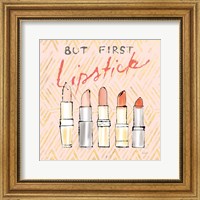 Geo Beauty and Sass II - Lipstick First Fine Art Print
