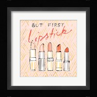 Geo Beauty and Sass II - Lipstick First Fine Art Print
