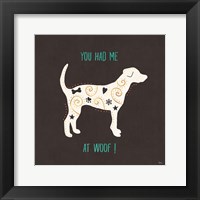 Otomi Dogs IV Dark Framed Print