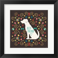 Otomi Dogs III Dark Framed Print