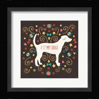 Otomi Dogs II Dark Framed Print