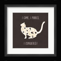 Otomi Cats V Dark Neutral Framed Print