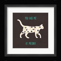 Otomi Cats IV Dark Framed Print