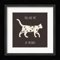 Otomi Cats IV Dark Neutral Framed Print