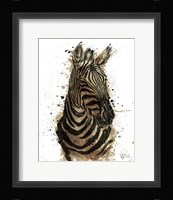 Gold Africa II on White Crop Fine Art Print