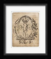 Vintage Seal III v2 Framed Print