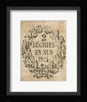 Letter Crest II Vintage v2 Framed Print