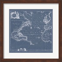 Mar del Nort Blueprint Fine Art Print
