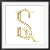 French Sewing Letter S Fine Art Print