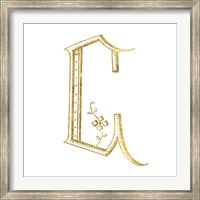 French Sewing Letter C Fine Art Print