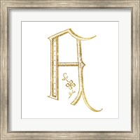 French Sewing Letter A Fine Art Print