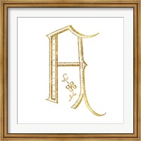 French Sewing Letter A Fine Art Print
