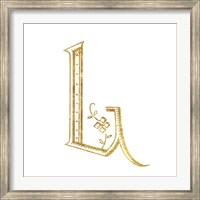 French Sewing Letter L Fine Art Print