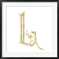 French Sewing Letter L Fine Art Print
