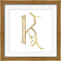 French Sewing Letter K Fine Art Print