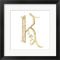French Sewing Letter K Fine Art Print