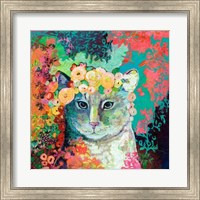 My Cat Naps in a Bed of Roses Fine Art Print